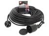 KEL Prodlužovací síťový kabel Zásuvky: 1 guma černá 3x1mm2 25m