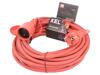 KEL Prodlužovací síťový kabel Zásuvky: 1 guma červená 3x1,5mm2