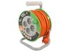 KEL Prodlužovací síťový kabel bubnový Zásuvky: 4 PVC oranžová