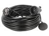 KEL Prodlužovací síťový kabel Zásuvky: 1 PVC černá 3x1,5mm2 25m