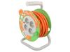 PLASTROL Prodlužovací síťový kabel bubnový Zásuvky: 4 PVC oranžová