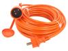 KEL Prodlužovací síťový kabel Zásuvky: 1 PVC oranžová 3x1,5mm2