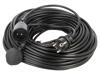 KEL Prodlužovací síťový kabel Zásuvky: 1 PVC černá 3x1,5mm2 40m