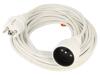 KEL Prodlužovací síťový kabel Zásuvky: 1 PVC bílá 3x1mm2 10m 10A