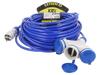 KEL Prodlužovací síťový kabel Zásuvky: 3 PUR modrá 3x2,5mm2 25m