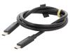 GOOBAY Cable USB 4.0 USB C plug,both sides 0.7m black 40bps 240W 5A