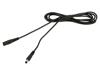 WEST POL Cable DC 5,5/2,1 plug,DC 5,5/2,1 socket straight 0.5mm2 2m
