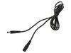 WEST POL Cable DC 5,5/2,5 plug,DC 5,5/2,5 socket straight 0.5mm2 5m