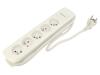 QOLTEC Extension lead Sockets: 5 white 3x1,5mm2 1.8m 16A