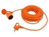 ACAR Prodlužovací síťový kabel Zásuvky: 1 PVC oranžová 2x1mm2 30m