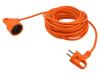 ACAR Prodlužovací síťový kabel Zásuvky: 1 PVC oranžová 2x1mm2 10m