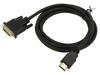 ART Kabel HDMI 1.3 DVI-D (18+1) vidlice,HDMI vidlice 1,8m černá