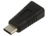 ART Adaptér USB 2.0 USB B micro zásuvka,USB C vidlice černá