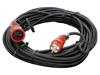 KERG Prodlužovací síťový kabel Zásuvky: 1 guma černá 3x2,5mm2 20m