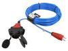 KERG Prodlužovací síťový kabel Zásuvky: 3 PUR modrá 3x1,5mm2 25m