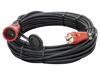 KERG Prodlužovací síťový kabel Zásuvky: 1 guma černá 3x1,5mm2 20m
