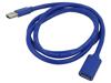 AKYGA Kabel USB 3.2 USB A zásuvka,USB A vidlice niklovaný 1m modrá