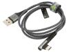 GOOBAY Kabel USB 2.0 USB A vidlice,USB C úhlová zástrčka 1m 480Mbps