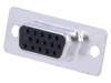 AMPHENOL D-Sub HD PIN: 15 zástrčka zásuvka na kabel pájení