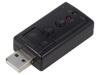 SAVIO Počítačová karta: zvuková stereo 7.1,USB 2.0 černá