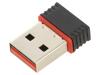 SAVIO Počítačová karta: síťová WiFi USB A vidlice USB 2.0 černá