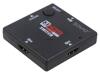 SAVIO Switch černá Vst: HDMI zásuvka x3 Výv: HDMI zásuvka