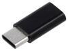 SAVIO Adaptér USB 3.1 USB B micro zásuvka,USB C vidlice černá