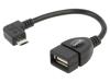 SAVIO Kabel OTG,USB 2.0 černá