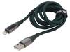 SAVIO Kabel USB 2.0 vidlice Apple Lightning,USB A vidlice 1m černá