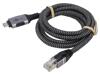 GOOBAY Kabel USB 3.1 RJ45 vidlice,USB C vidlice 1,5m 1Gbps textilní