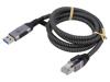 GOOBAY Kabel USB 3.0 RJ45 vidlice,USB A vidlice 1,5m 1Gbps textilní