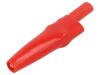 CAL TEST Krokosvorka 10A červená Rozs.uchop: max.7,9mm Izolace: PVC