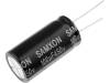 SAMXON Kondenzátor elektrolytický THT 100uF 450V Ø18x35mm ±20%