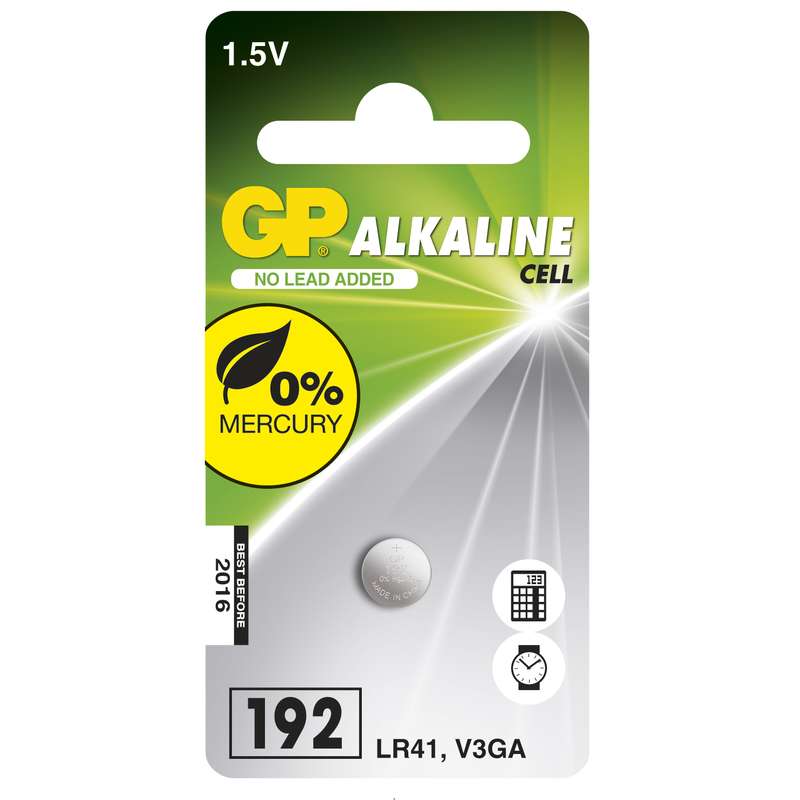 GP BATTERIES Alkalická knoflíková baterie GP 192F (LR41)
