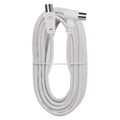 EMOS S31010 Anténní koaxiální kabel stíněný 10m – úhlová vidlice