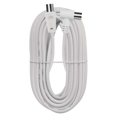 EMOS S31510 Anténní koaxiální kabel stíněný 15m – úhlová vidlice