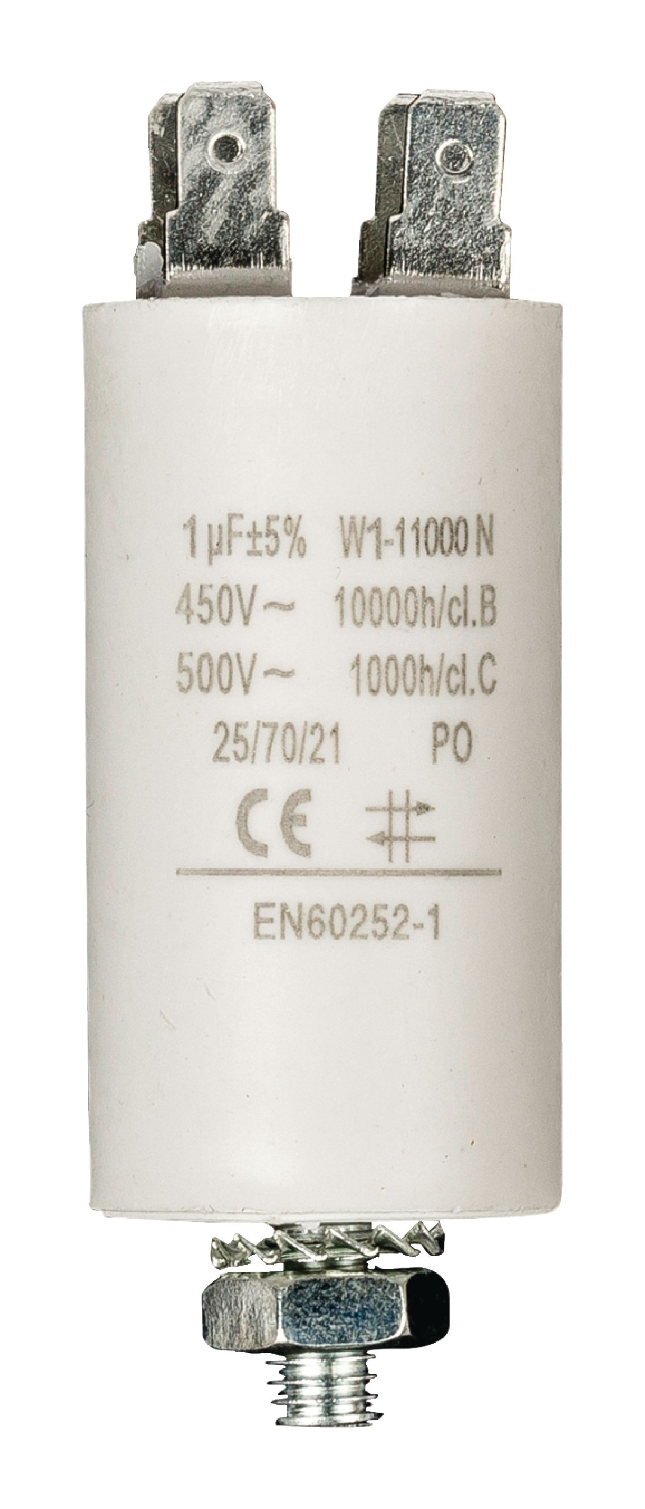FIXAPART W1-11000N Rozběhový kondenzátor 1.0uf / 450 v + zem