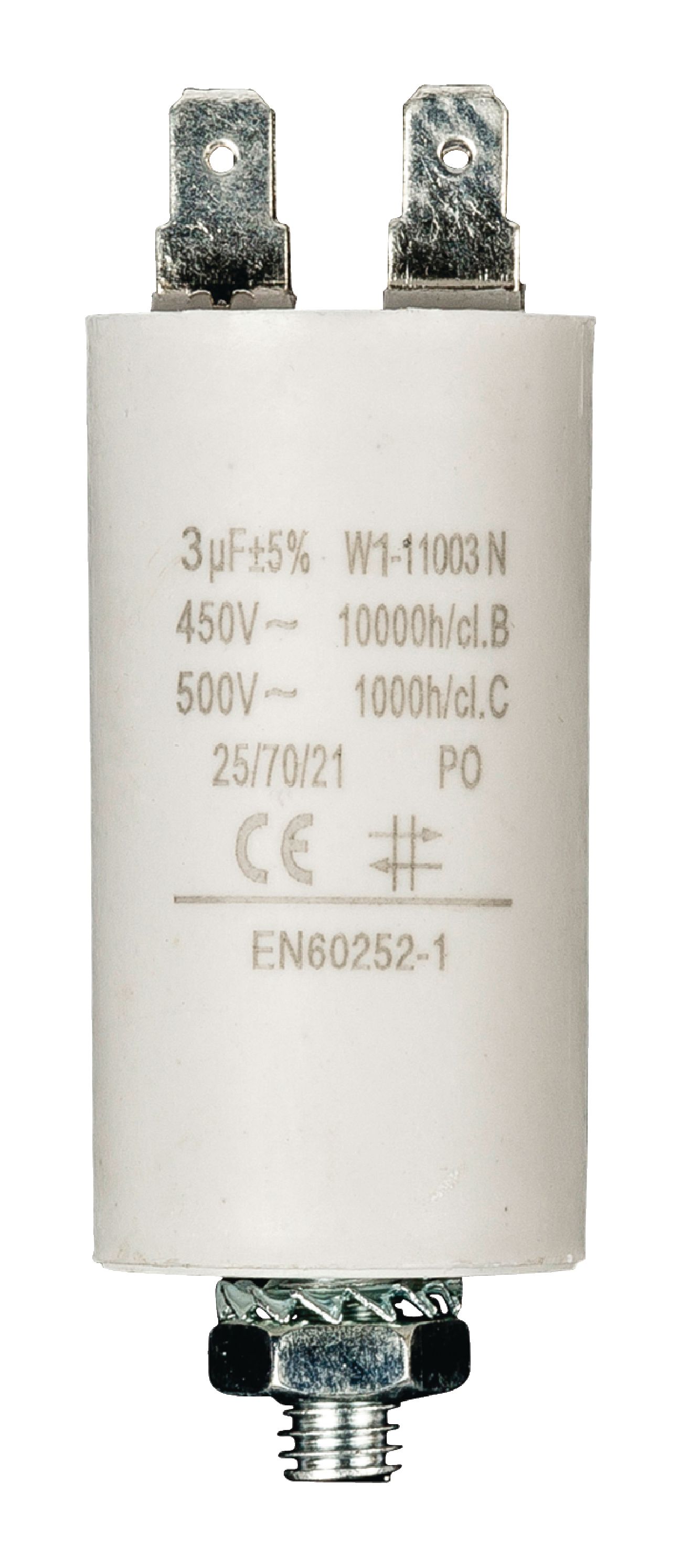 FIXAPART W1-11003N Rozběhový kondenzátor 3.0uf / 450 v + zem