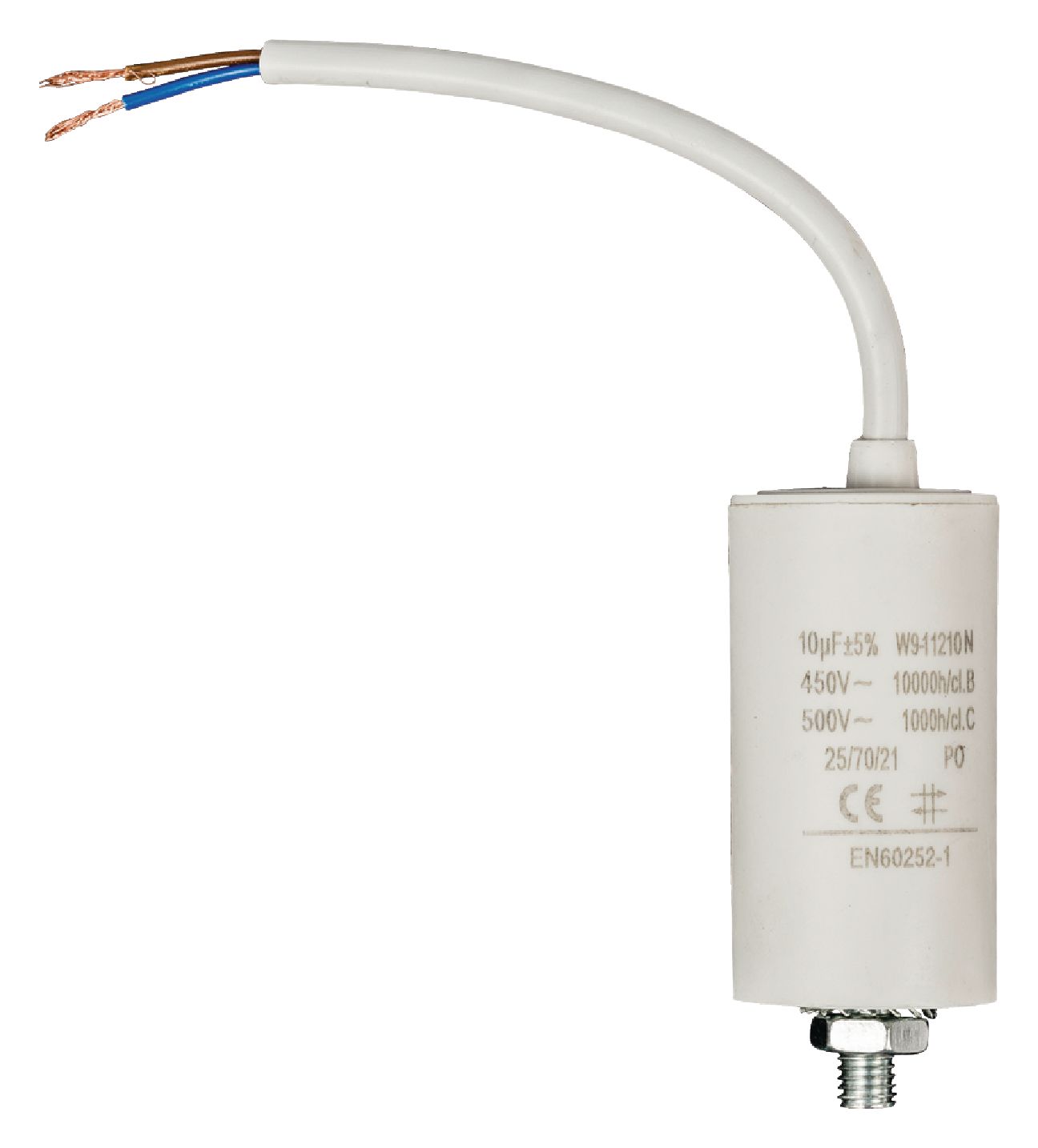 FIXAPART W9-11210N Rozběhový kondenzátor 10.0uf / 450 v + kabel