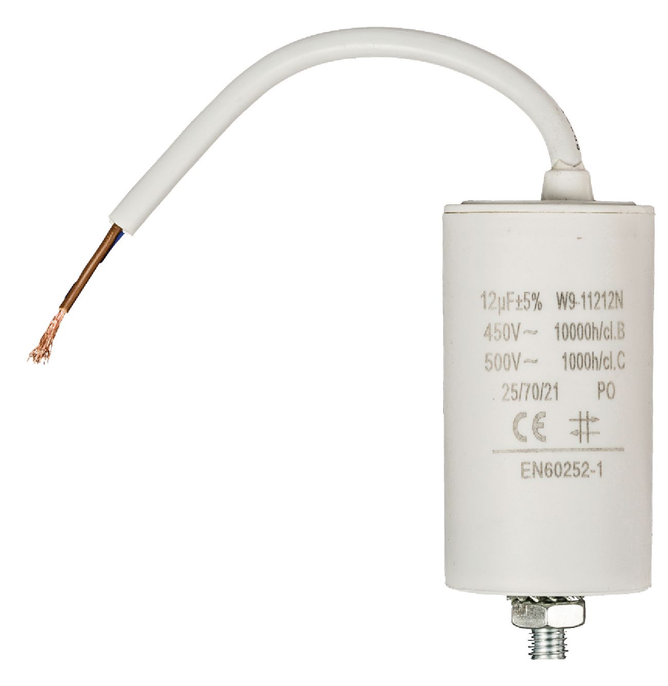 FIXAPART W9-11212N Rozběhový kondenzátor 12.0uf / 450 v + kabel