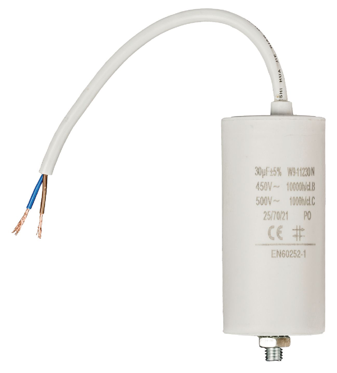 FIXAPART W9-11230N Rozběhový kondenzátor 30.0uf / 450 v + kabel
