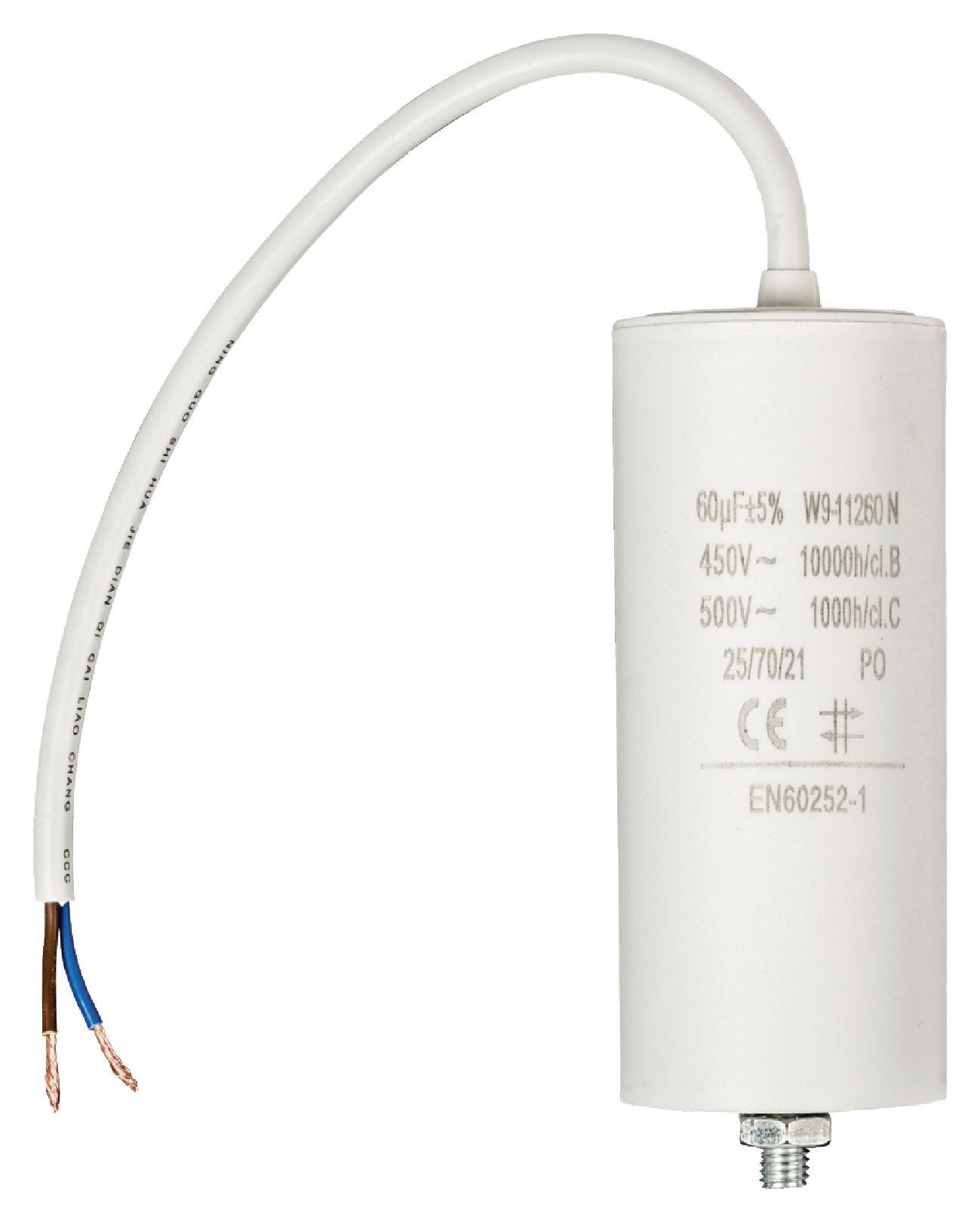 FIXAPART W9-11260N Rozběhový kondenzátor 60.0uf / 450 v + kabel