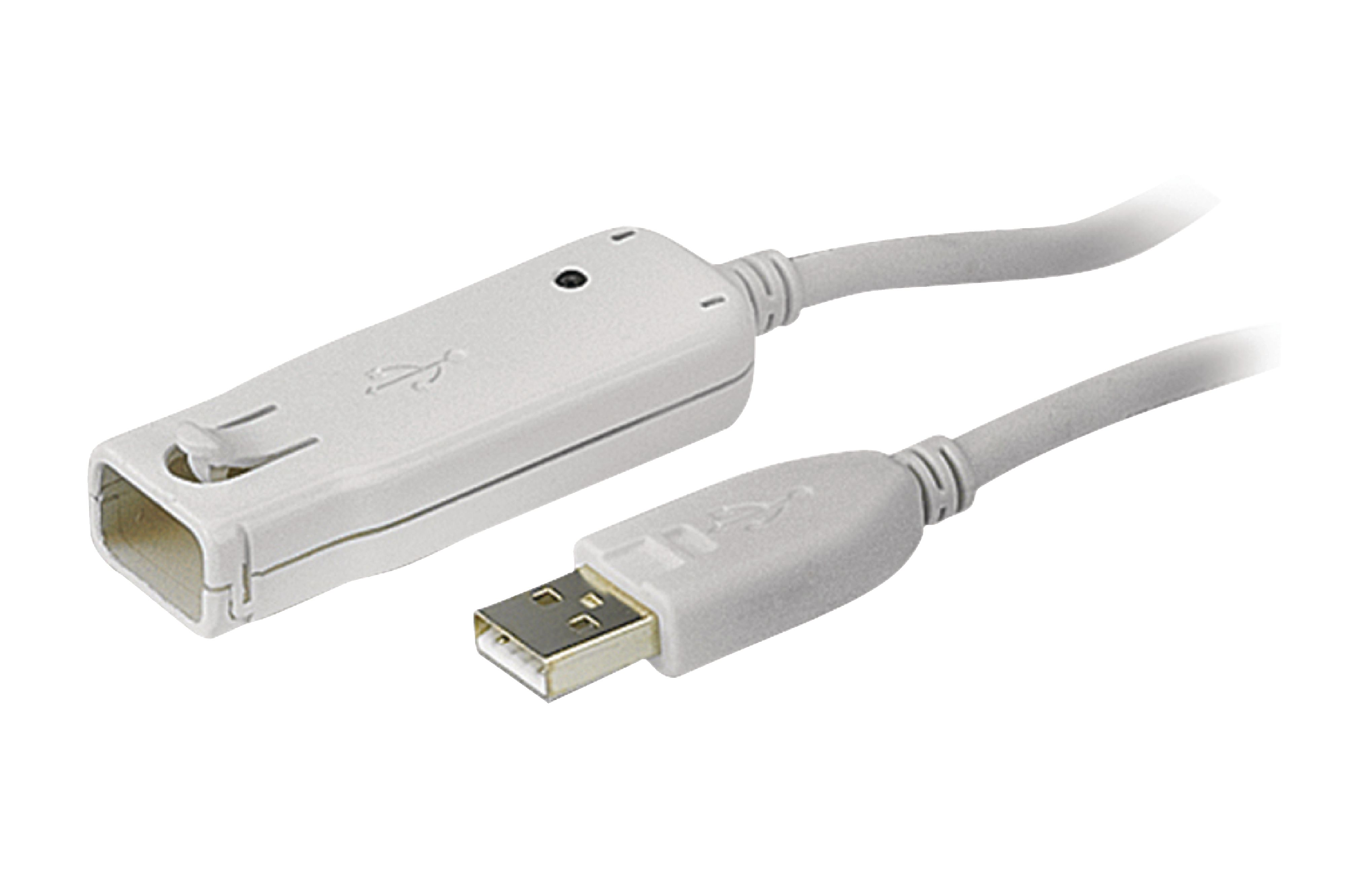 ATEN UE2120 Aktivní Prodlužovací Kabel USB 2.0 USB A Zástrčka - USB A Zásuvka 12 m Slonová Kost