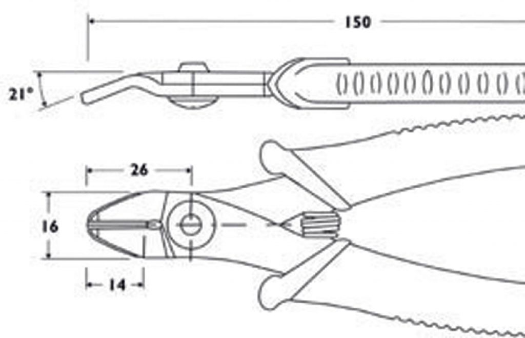 PIERGIACOMI PG-TR58 Side cutter 137 mm evolution