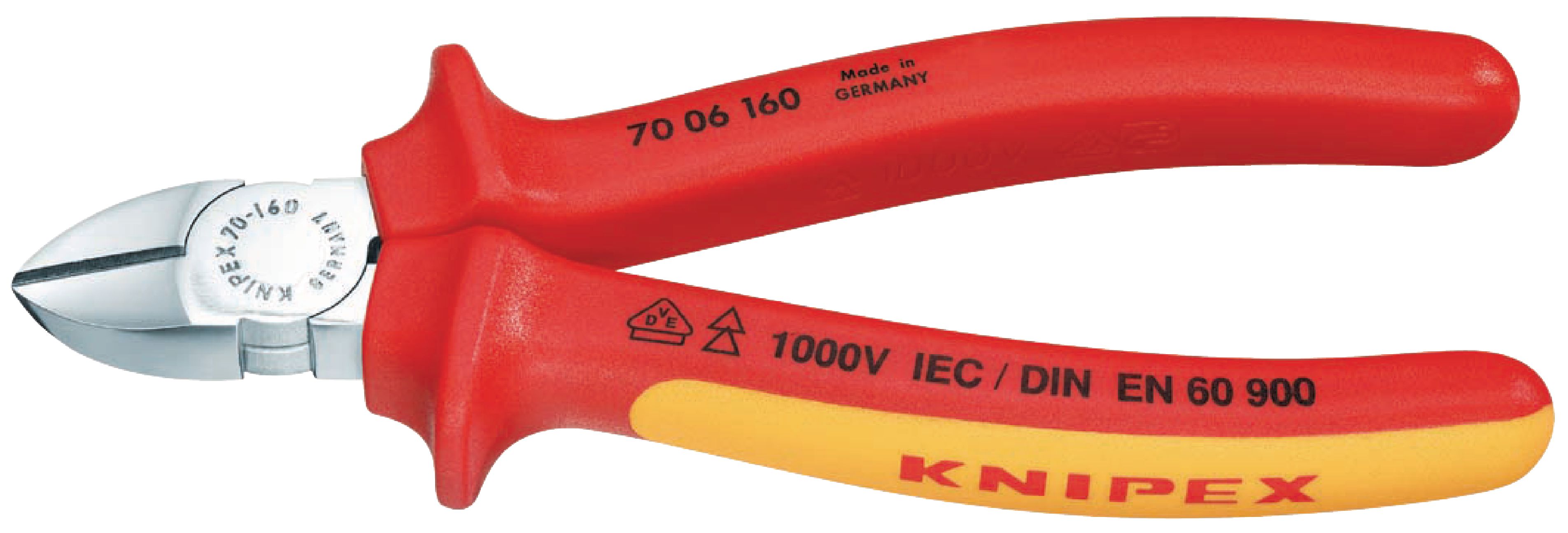 KNIPEX KP-7006180 Diagonal cutter, 180 mm