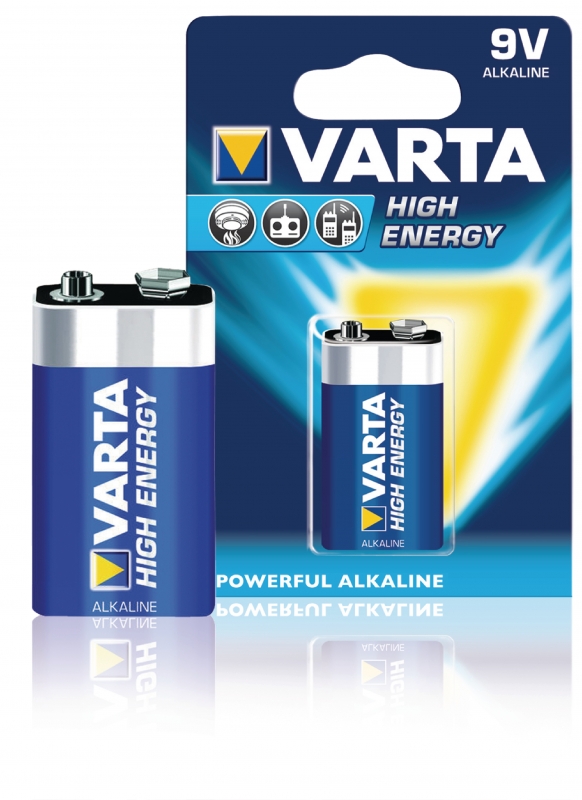 VARTA -4922/1 Battery alkaline LR22 9 V High Energy 1-blister