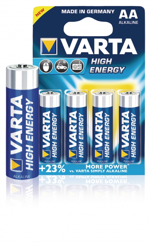 VARTA -4906/4B Baterie alkalická AA/LR6 1.5 V High Energy 4-blistr