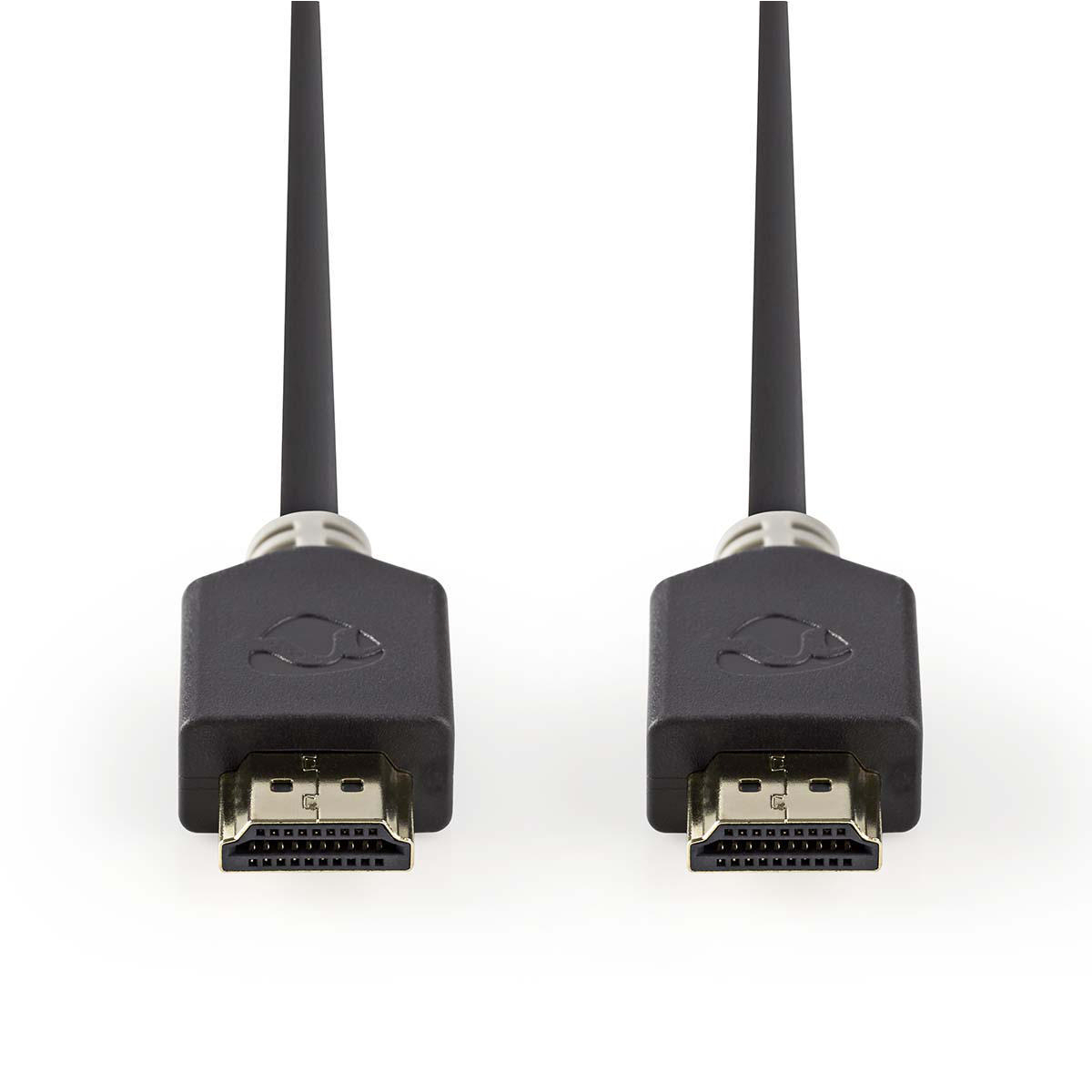NEDIS Kabel High Speed HDMI™ s Ethernetem | Konektor HDMI™ - Konektor HDMI™ | 5 m | Antracit