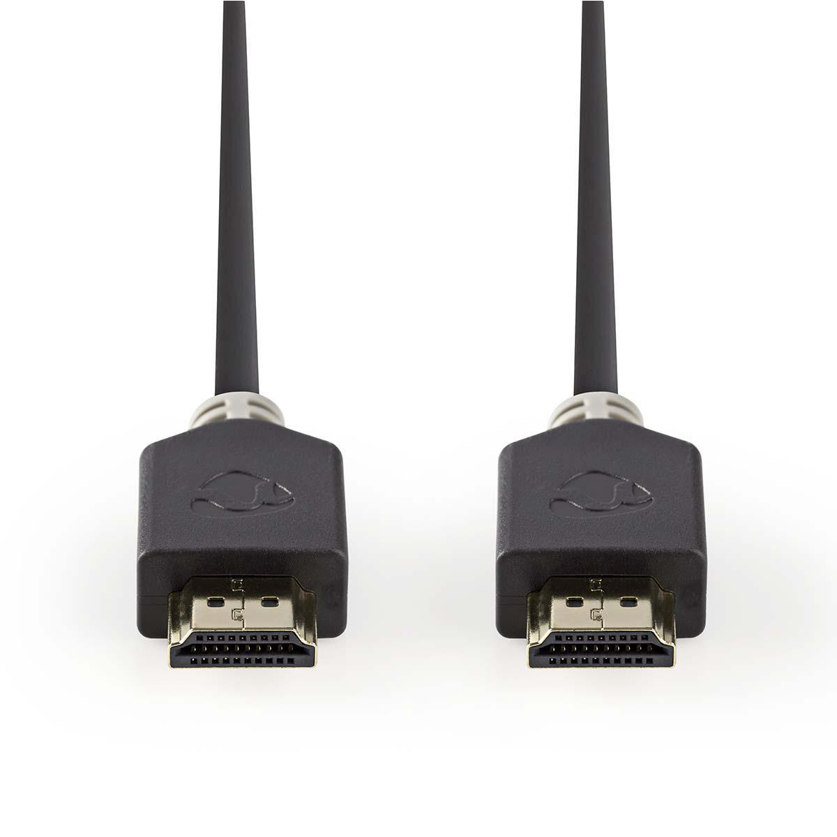NEDIS Kabel High Speed HDMI™ s Ethernetem | Konektor HDMI™ - Konektor HDMI™ | 0,5 m | Antracit