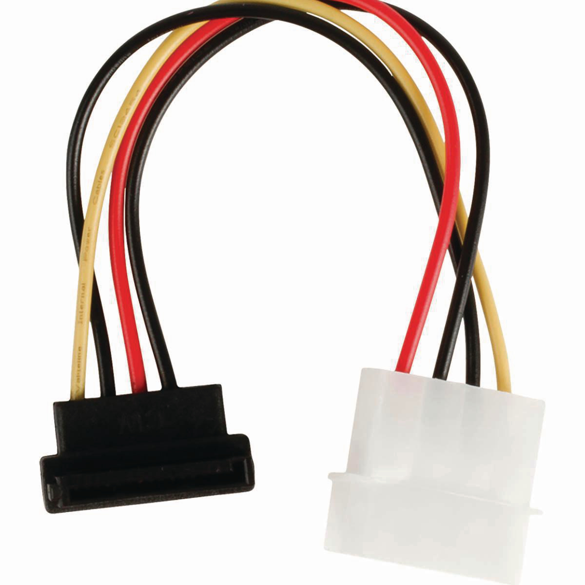 NEDIS Interní napájecí kabel | Molex Zástrčka - SATA 7-pin Zásuvka – Úhlová 90 | 0,15 m | Různé